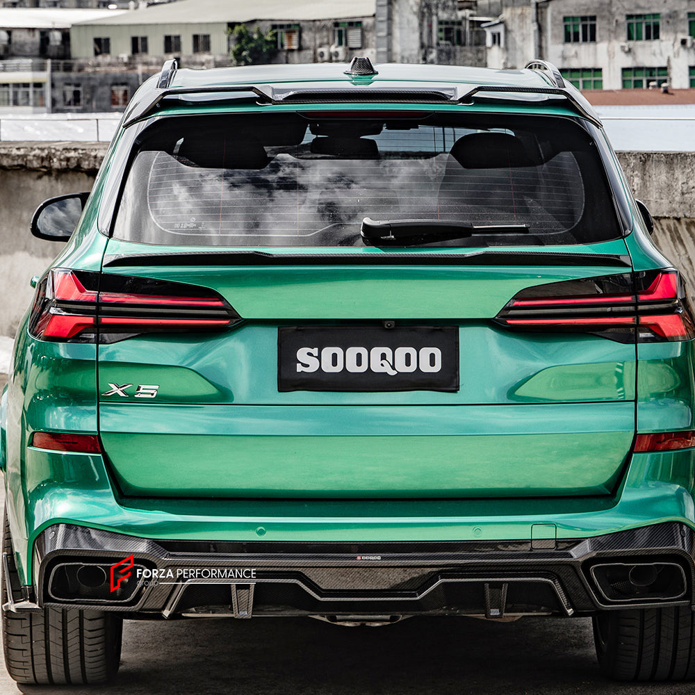 AUTHENTIC SOOQOO CARBON REAR DIFFUSER for BMW X5 G05 2019+

Set includes:

Rear Diffuser

Material: Carbon

Note: Professional installation is required