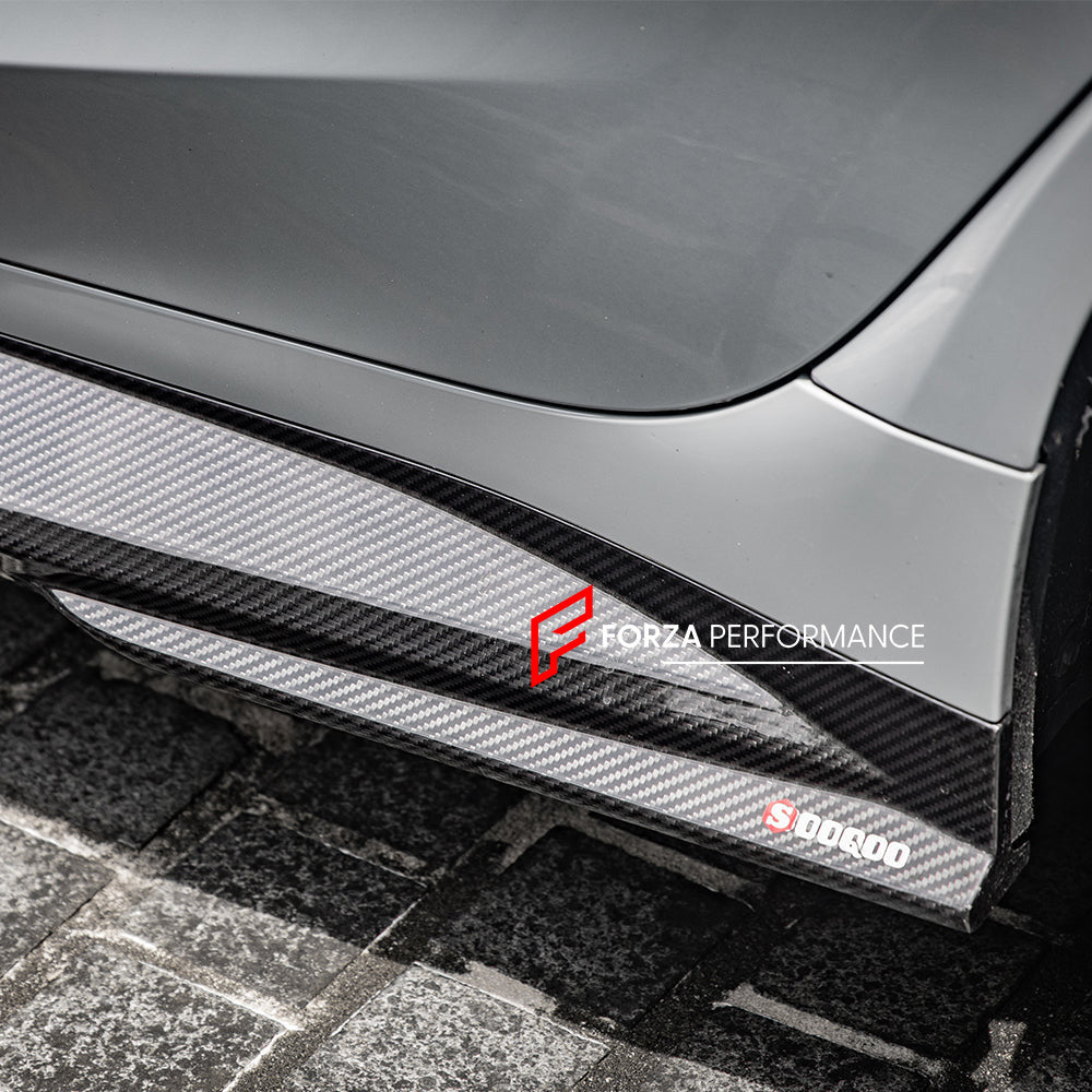 AUTHENTIC SOOQOO CARBON SIDE SKIRTS for BMW M3 G80 G81 2020+

Set includes:

Side Skirts

Material: Carbon

Note: Professional installation is required.