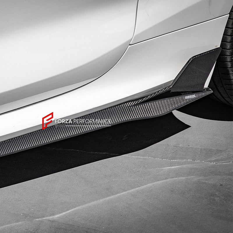 AUTHENTIC SOOQOO CARBON SIDE SKIRTS for BMW M8 F91 F92 2019+ BMW 8 SERIES G14 G15 2018+