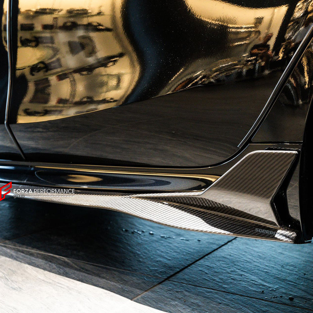 AUTHENTIC SOOQOO CARBON SIDE SKIRTS for BMW M8 F93 2019+ BMW 8 SERIES G16 2018+

Set includes:


Side Skirts

Material:&nbsp;Carbon&nbsp;

Note: Professional installation is required.