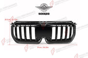 AUTHENTIC SOOQOO CARBON SINGLE SLAT FRONT GRILLE for BMW X1 U11 U12 2022+ Forza Performance custom fit buy OEM Style