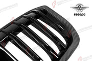 AUTHENTIC SOOQOO CARBON SINGLE SLAT FRONT GRILLE for BMW X1 U11 U12 2022+ Forza Performance custom fit buy OEM Style