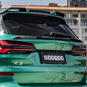 AUTHENTIC SOOQOO CARBON ROOF SPOILER for BMW X5 G05 2019+

Set includes:

Trunk Spoiler

Material: Carbon

Note: Professional installation is required