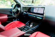 AUTHENTIC SOOQOO DRY CARBON 3 PIECE INTERIOR TRIM SET for BMW X3 G45 2024+
Set includes:

Dashboard Trim Cover
Center Console Panel
Gear Selector Surround
Material: Dry Carbon

NOTE: Professional installation is required.
