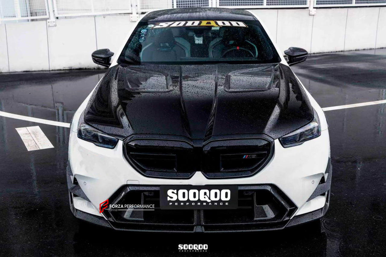 AUTHENTIC SOOQOO DRY CARBON FIBER BODY KIT for BMW M5 G90
Set includes:
Front Lip
Front Bumper Center Trim
Front Bumper Canards
Front Grille
Hood Bonnet
Fender Flares
Side Skirts
Roof Spoiler
Trunk Spoiler
Reflective Strip Cover Trims
Rear Diffuser
Rear Spoiler
Material: Dry Carbon
NOTE: Professional installation is required
Payment ►
Visa
Mastercard
PayPal with a credit card (add 4.4% at checkout)
Payoneer
Cryptocurrency
Shipment ►
By express DHL/UPS/TNT/FedEx
To the local international airport
Speci
