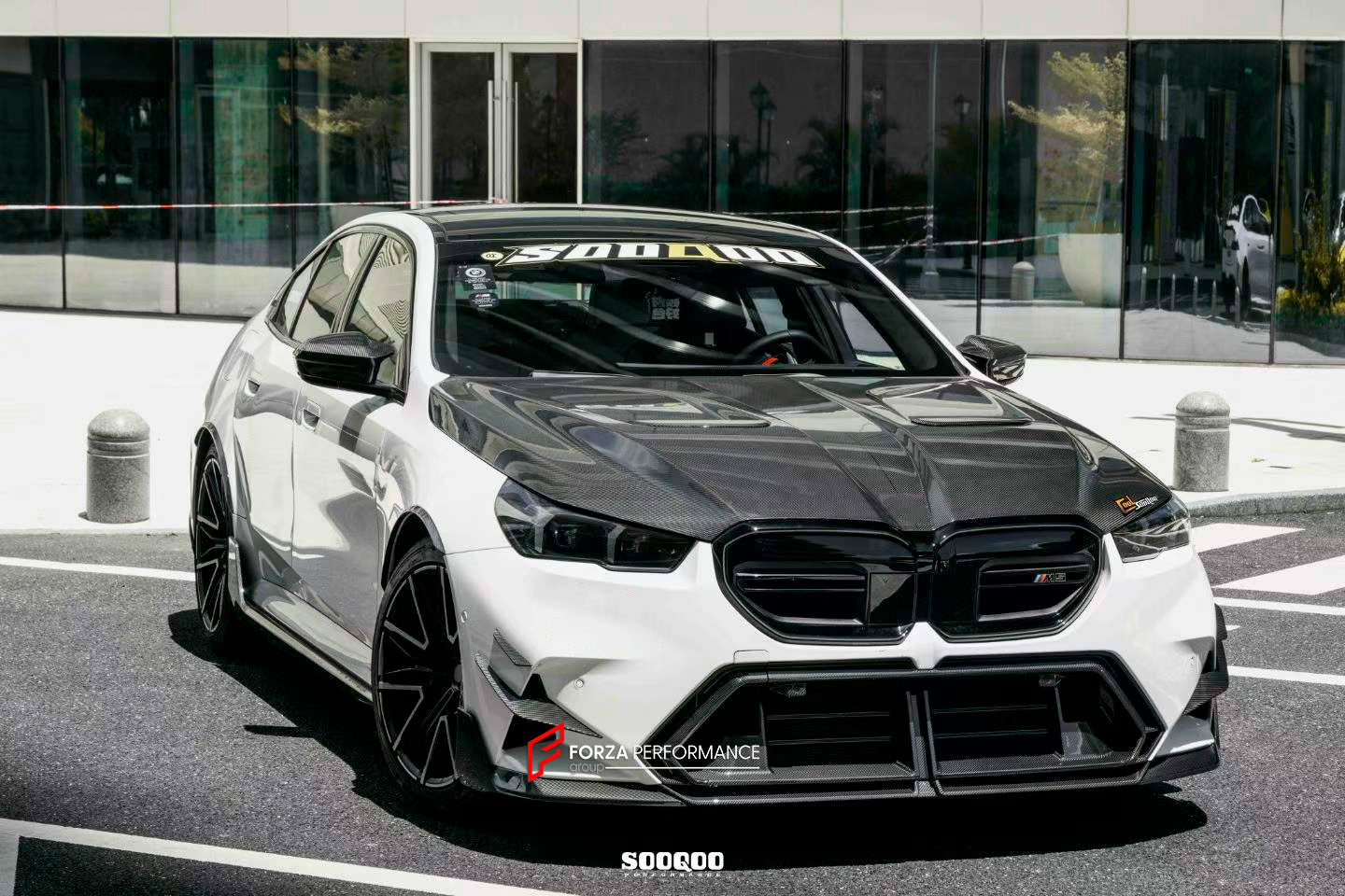 AUTHENTIC SOOQOO DRY CARBON FIBER BODY KIT for BMW M5 G90

Set includes:

Front Lip
Front Bumper Center Trim
Front Bumper Canards
Front Grille
Hood Bonnet
Fender Flares
Side Skirts
Roof Spoiler
Trunk Spoiler
Reflective Strip Cover Trims
Rear Diffuser

Rear Spoiler

Material: Dry Carbon

NOTE: Professional installation is required

Payment ►
Visa
Mastercard
PayPal with a credit card (add 4.4% at checkout)
Payoneer
Cryptocurrency
Shipment ►
By express DHL/UPS/TNT/FedEx
To the local international airport
Speci