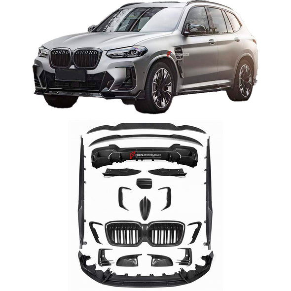 AUTHENTIC SOOQOO DRY CARBON BODY KIT FOR BMW X3 G01 LCI 2021+ iX-3 G08 2022+

Set includes:

Front Lip
Front Grille
Front Lights
Side Air Vent
Side Skirts
Charging Cover (for BMW iX-3)
Mirror Covers
Rear Diffuser

Rear Canards
Rear Roof Spoiler
Rear Middle Spoiler

Material: Dry Carbon

NOTE: Professional installation is required


Payment ►
Visa

Mastercard

PayPal with a credit card (add 4.4% at checkout)
Payoneer
Cryptocurrency
Shipment ►
By express DHL/UPS/TNT/FedEx
To the local international airport
Sp