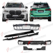 AUTHENTIC SOOQOO DRY CARBON BODY KIT for BMW X5 G05 LCI 2023+ FORZA PERFORMANCE custom fit

Set includes:
Front Bumper Lower Grille
Side Skirts
Rear Diffuser
Rear Bumper Side Splitters

Material: Dry Carbon

NOTE: Professional installation is required.