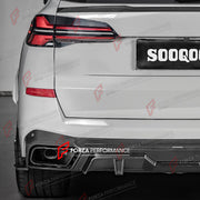 AUTHENTIC SOOQOO DRY CARBON BODY KIT for BMW X5 G05 LCI 2023+ FORZA PERFORMANCE custom fit

Set includes:
Front Bumper Lower Grille
Side Skirts
Rear Diffuser
Rear Bumper Side Splitters

Material: Dry Carbon

NOTE: Professional installation is required.