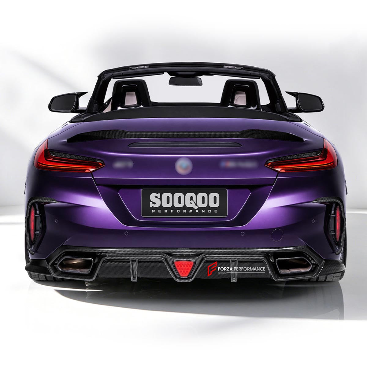 AUTHENTIC SOOQOO DRY CARBON BODY KIT for BMW Z4 G29 2019+
Set includes:

Front Lip
Front Kidney Grilles
Mirror Caps
Side Skirts
Rear Diffuser
Rear Bumper Inserts
Trunk Spoiler
Material: Dry Carbon (Prepreg Carbon Fiber)

NOTE: Professional installation is required.