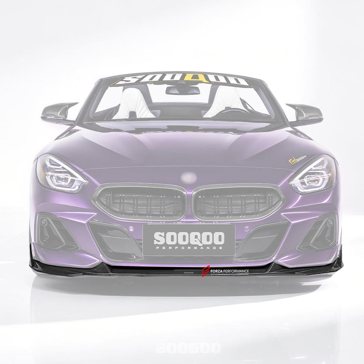 AUTHENTIC SOOQOO DRY CARBON BODY KIT for BMW Z4 G29 2019+
Set includes:

Front Lip
Front Kidney Grilles
Mirror Caps
Side Skirts
Rear Diffuser
Rear Bumper Inserts
Trunk Spoiler
Material: Dry Carbon (Prepreg Carbon Fiber)

NOTE: Professional installation is required.