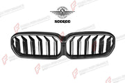AUTHENTIC SOOQOO DRY CARBON DUAL SLAT FRONT GRILLE for BMW M5 F90 LCI 2021 - 2023 Forza Performance custom fit buy OEM Style