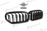 AUTHENTIC SOOQOO DRY CARBON DUAL SLAT FRONT GRILLE for BMW M5 F90 LCI 2021 - 2023 Forza Performance custom fit buy OEM Style
