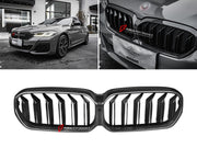AUTHENTIC SOOQOO DRY CARBON DUAL SLAT FRONT GRILLE for BMW M5 F90 LCI 2021 - 2023 Forza Performance custom fit buy OEM Style