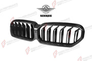 AUTHENTIC SOOQOO DRY CARBON DUAL SLAT FRONT GRILLE for BMW M5 F90 LCI 2021 - 2023 Forza Performance custom fit buy OEM Style