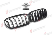 AUTHENTIC SOOQOO DRY CARBON DUAL SLAT FRONT GRILLE for BMW M5 F90 LCI 2021 - 2023 Forza Performance custom fit buy OEM Style