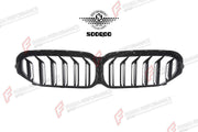 AUTHENTIC SOOQOO DRY CARBON DUAL SLAT FRONT GRILLE for BMW M5 F90 LCI 2021 - 2023 Forza Performance custom fit buy OEM Style