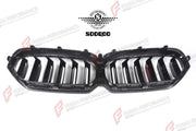 AUTHENTIC SOOQOO DRY CARBON DUAL SLAT FRONT GRILLE for BMW M5 F90 LCI 2021 - 2023 Forza Performance custom fit buy OEM Style