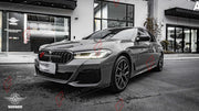 AUTHENTIC SOOQOO DRY CARBON DUAL SLAT FRONT GRILLE for BMW M5 F90 LCI 2021 - 2023 Forza Performance custom fit buy OEM Style