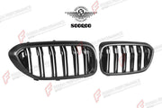 AUTHENTIC SOOQOO DRY CARBON DUAL SLAT FRONT GRILLE for BMW M5 F90 PRE-LCI 2017 - 2020 Forza Performance custom fit buy OEM Style