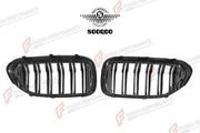 AUTHENTIC SOOQOO DRY CARBON DUAL SLAT FRONT GRILLE for BMW M5 F90 PRE-LCI 2017 - 2020 Forza Performance custom fit buy OEM Style
