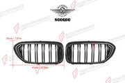 AUTHENTIC SOOQOO DRY CARBON DUAL SLAT FRONT GRILLE for BMW M5 F90 PRE-LCI 2017 - 2020 Forza Performance custom fit buy OEM Style