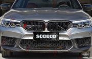 AUTHENTIC SOOQOO DRY CARBON DUAL SLAT FRONT GRILLE for BMW M5 F90 PRE-LCI 2017 - 2020 Forza Performance custom fit buy OEM Style
