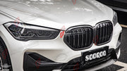 AUTHENTIC SOOQOO DRY CARBON DUAL SLAT FRONT GRILLE for BMW X1 F48 F49 2016 - 2019 Forza Performance custom fit buy OEM Style