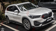AUTHENTIC SOOQOO DRY CARBON DUAL SLAT FRONT GRILLE for BMW X1 F48 F49 2016 - 2019 Forza Performance custom fit buy OEM Style