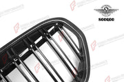 AUTHENTIC SOOQOO DRY CARBON DUAL SLAT FRONT GRILLE for BMW X1 F48 F49 2016 - 2019 Forza Performance custom fit buy OEM Style