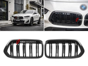 AUTHENTIC SOOQOO DRY CARBON DUAL SLAT FRONT GRILLE for BMW X2 F39 2020+ Forza Performance custom fit buy OEM Style