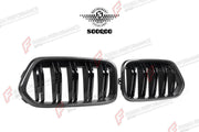 AUTHENTIC SOOQOO DRY CARBON DUAL SLAT FRONT GRILLE for BMW X2 F39 2020+ Forza Performance custom fit buy OEM Style