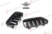 AUTHENTIC SOOQOO DRY CARBON DUAL SLAT FRONT GRILLE for BMW X2 F39 2020+ Forza Performance custom fit buy OEM Style