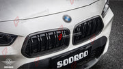 AUTHENTIC SOOQOO DRY CARBON DUAL SLAT FRONT GRILLE for BMW X2 F39 2020+ Forza Performance custom fit buy OEM Style