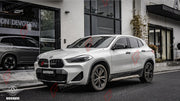 AUTHENTIC SOOQOO DRY CARBON DUAL SLAT FRONT GRILLE for BMW X2 F39 2020+ Forza Performance custom fit buy OEM Style