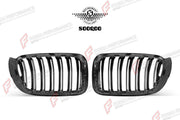 AUTHENTIC SOOQOO DRY CARBON DUAL SLAT FRONT GRILLE for BMW X3 F25 X4 F26 LCI 2014 - 2018 Forza Performance custom fit buy OEM Style
