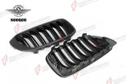 AUTHENTIC SOOQOO DRY CARBON DUAL SLAT FRONT GRILLE for BMW X3 F25 X4 F26 LCI 2014 - 2018 Forza Performance custom fit buy OEM Style