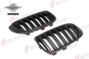 AUTHENTIC SOOQOO DRY CARBON DUAL SLAT FRONT GRILLE for BMW X3 F25 X4 F26 LCI 2014 - 2018 Forza Performance custom fit buy OEM Style