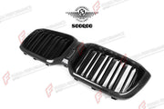 AUTHENTIC SOOQOO DRY CARBON DUAL SLAT FRONT GRILLE for BMW X3 G01 X4 G02 LCI 2022+ Forza Performance custom fit buy OEM Style