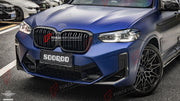 AUTHENTIC SOOQOO DRY CARBON DUAL SLAT FRONT GRILLE for BMW X3 G01 X4 G02 LCI 2022+ Forza Performance custom fit buy OEM Style