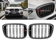 AUTHENTIC SOOQOO DRY CARBON DUAL SLAT FRONT GRILLE for BMW X3 G01 X4 G02 PRE-LCI 2019 - 2021 Forza Performance custom fit buy OEM Style