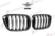 AUTHENTIC SOOQOO DRY CARBON DUAL SLAT FRONT GRILLE for BMW X3 G01 X4 G02 PRE-LCI 2019 - 2021 Forza Performance custom fit buy OEM Style