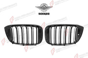AUTHENTIC SOOQOO DRY CARBON DUAL SLAT FRONT GRILLE for BMW X3 G01 X4 G02 PRE-LCI 2019 - 2021 Forza Performance custom fit buy OEM Style