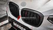 AUTHENTIC SOOQOO DRY CARBON DUAL SLAT FRONT GRILLE for BMW X3 G01 X4 G02 PRE-LCI 2019 - 2021 Forza Performance custom fit buy OEM Style