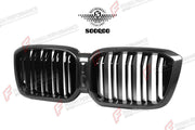 AUTHENTIC SOOQOO DRY CARBON DUAL SLAT FRONT GRILLE for BMW X3M F97 X4M F98 LCI 2022+ Forza Performance custom fit buy OEM Style
