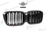 AUTHENTIC SOOQOO DRY CARBON DUAL SLAT FRONT GRILLE for BMW X3M F97 X4M F98 LCI 2022+ Forza Performance custom fit buy OEM Style