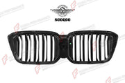 AUTHENTIC SOOQOO DRY CARBON DUAL SLAT FRONT GRILLE for BMW X3M F97 X4M F98 LCI 2022+ Forza Performance custom fit buy OEM Style