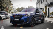AUTHENTIC SOOQOO DRY CARBON DUAL SLAT FRONT GRILLE for BMW X3M F97 X4M F98 LCI 2022+ Forza Performance custom fit buy OEM Style
