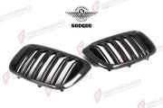AUTHENTIC SOOQOO DRY CARBON DUAL SLAT FRONT GRILLE for BMW X3M F97 X4M F98 PRE-LCI 2019 - 2021 Forza Performance custom fit buy OEM Style