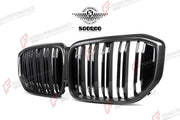 AUTHENTIC SOOQOO DRY CARBON DUAL SLAT FRONT GRILLE for BMW X5 G05 LCI 2023+ Forza Performance custom fit buy OEM Style